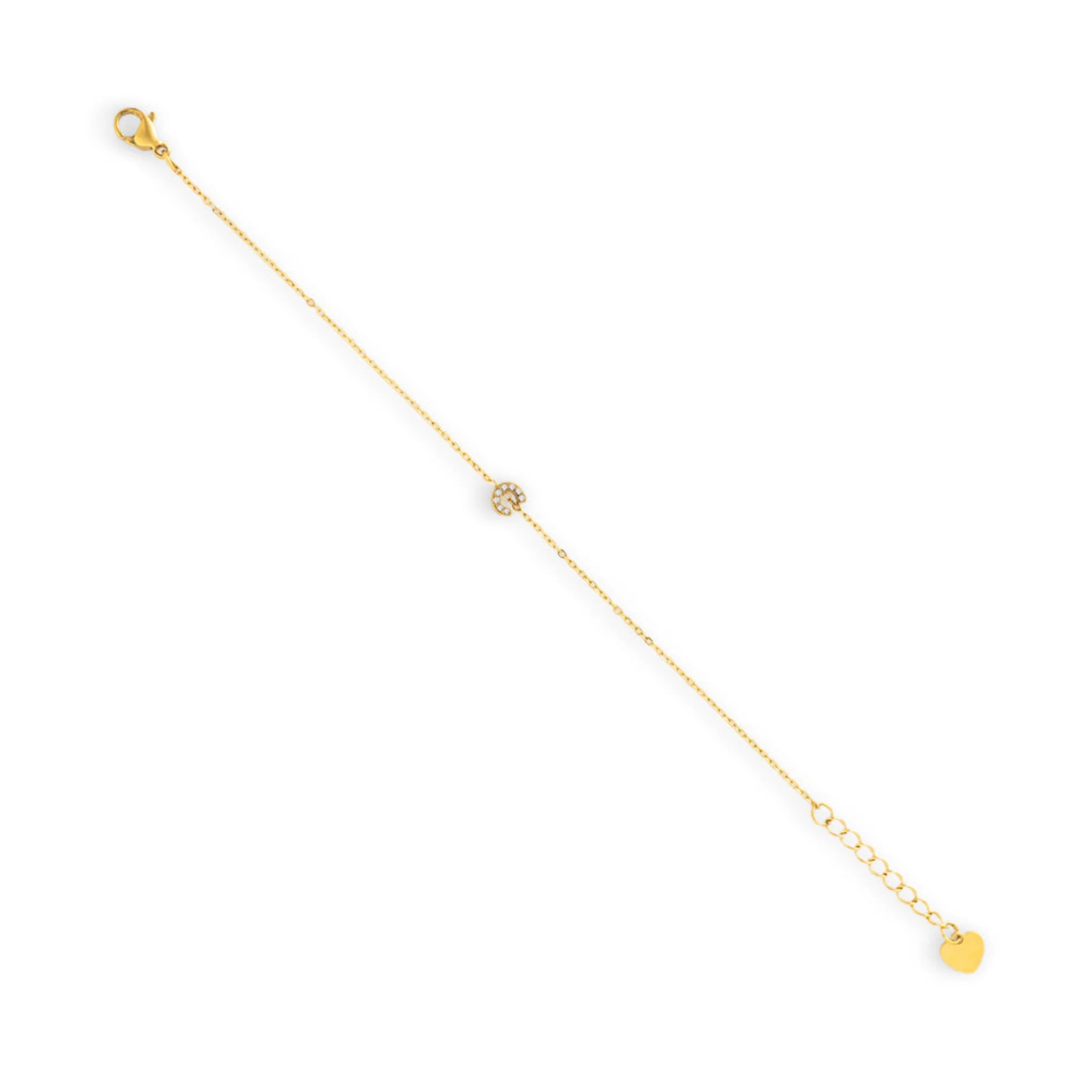 Initial Crystal Bracelet